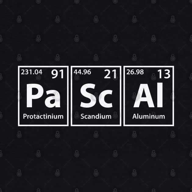 Pascal (Pa-Sc-Al) Periodic Elements Spelling by cerebrands